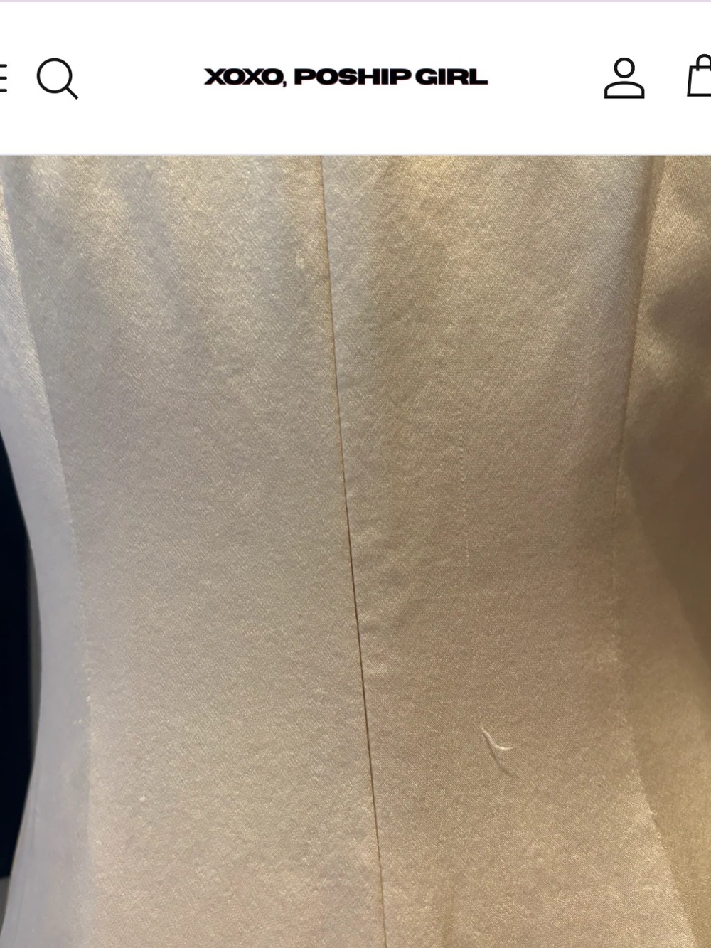 Blair Waldorf's 3.1 Phillip Lim Champagne/Tan Satin Dress, Gossip Girl size 2 - Picture 8 of 10